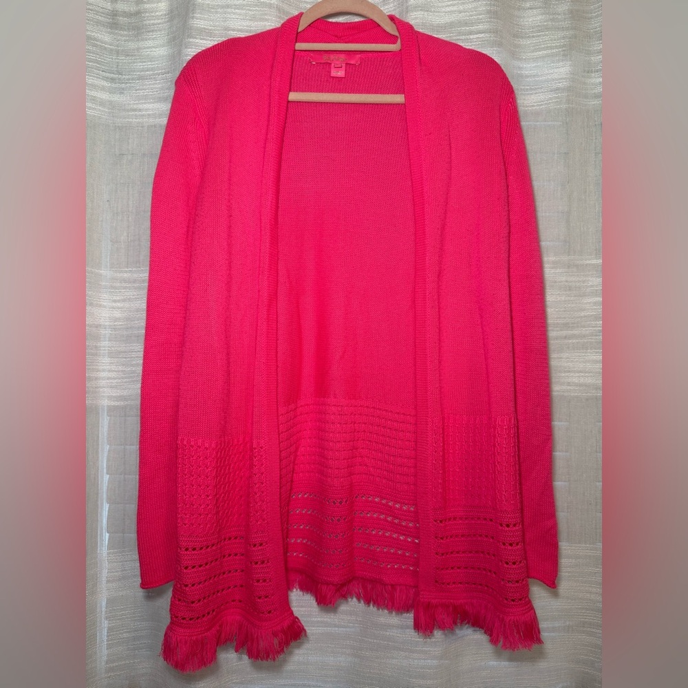 Lilly Pulitzer Vibrant Pink Cardigan